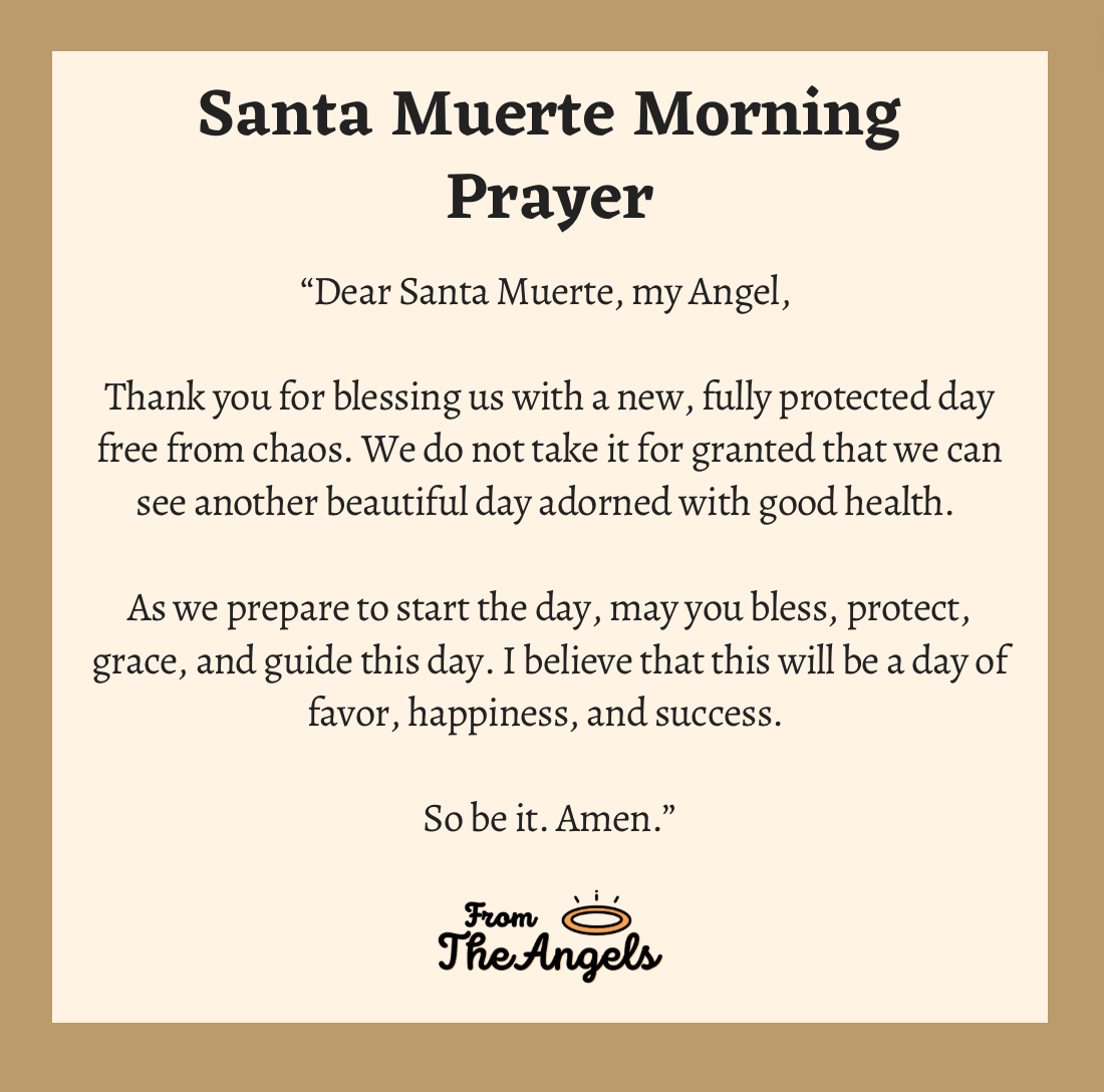 Santa Muerte Morning Prayer