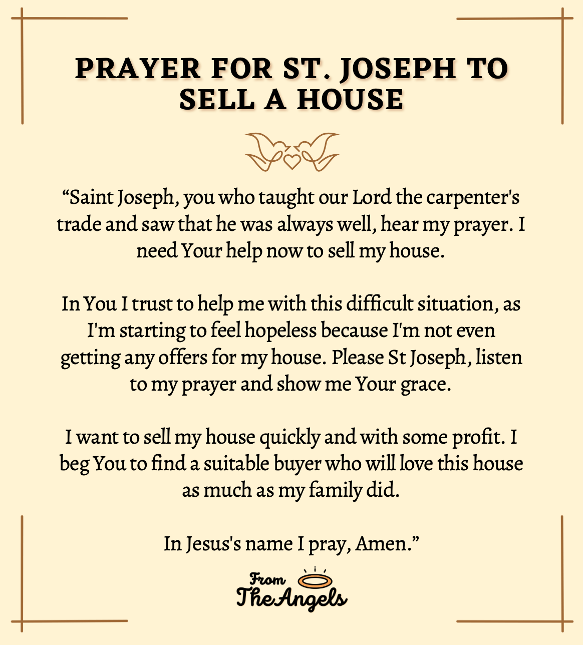9 Miracle Prayers For St. Joseph To Sell A House Urgent (+Buying)