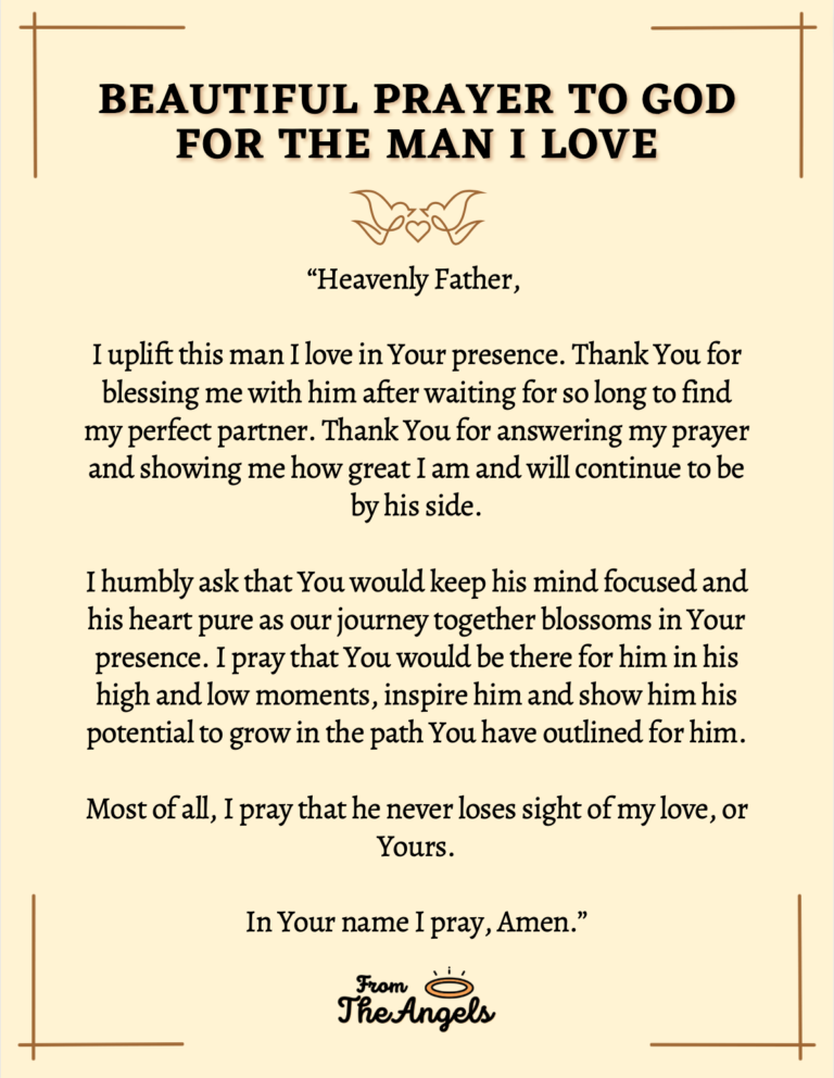 6 Prayers For the Man I Love To Be Protected By God